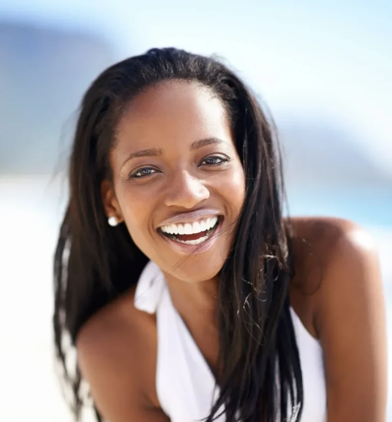 Bright smile after treatment