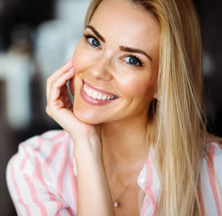 Healthy smile after cleaning