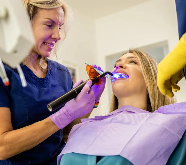 Professional fluoride application visit
