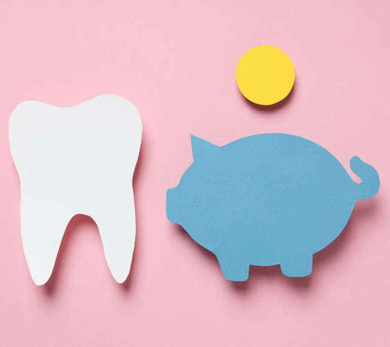 Tooth and savings concept